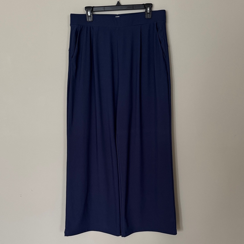 HALARA Navy Wide Leg Pants